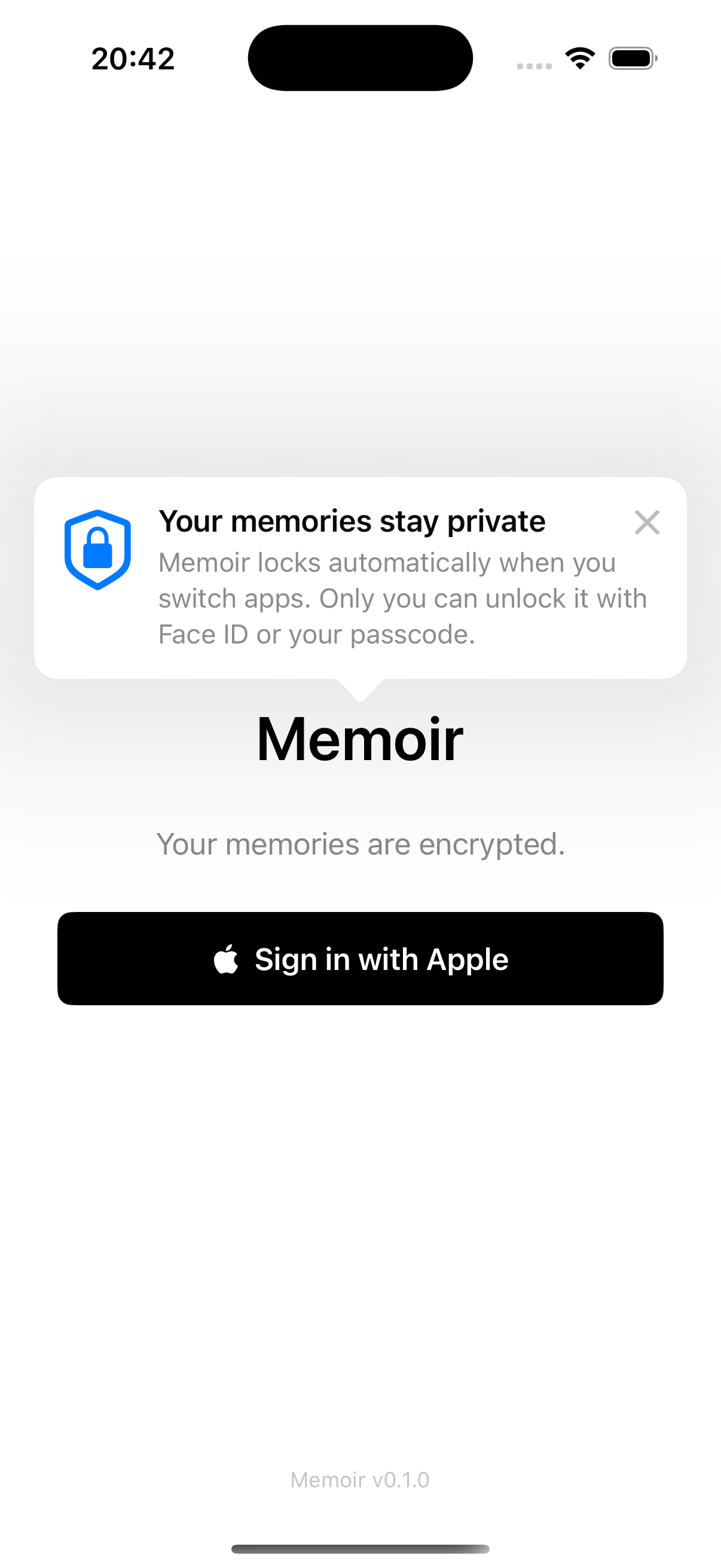 Best-I op een iPhone — het vergrendelscherm van de app